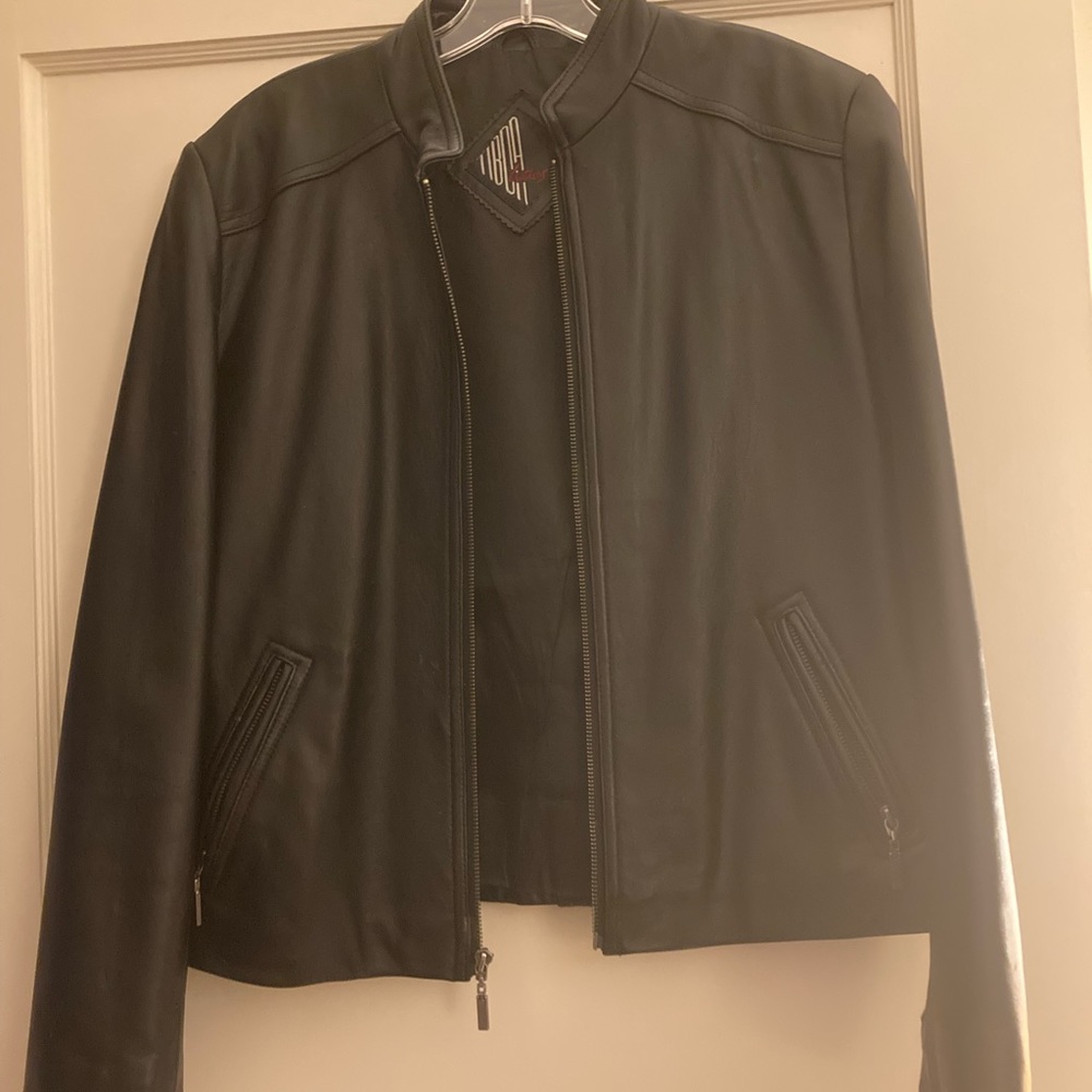 Tiboa Leathers Vintage Women’s Black Jacket